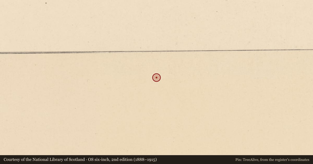Ordnance Survey six-inch map, 2nd edition (1888–1915) covering the location of Castle - tower house, Rosclogher, County Leitrim, with a pin at the register's coordinates