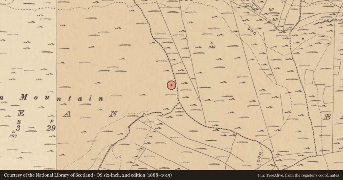 Ordnance Survey six-inch map, 2nd edition (1888–1915) covering the location of House - indeterminate date, Leean, County Leitrim, with a pin at the register's coordinates