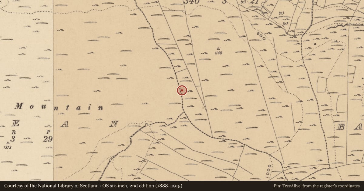 Ordnance Survey six-inch map, 2nd edition (1888–1915) covering the location of House - indeterminate date, Conray, County Leitrim, with a pin at the register's coordinates