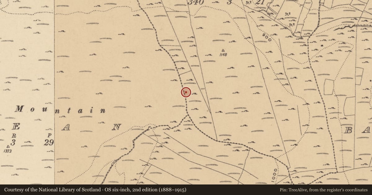 Ordnance Survey six-inch map, 2nd edition (1888–1915) covering the location of House - indeterminate date, Conray, County Leitrim, with a pin at the register's coordinates