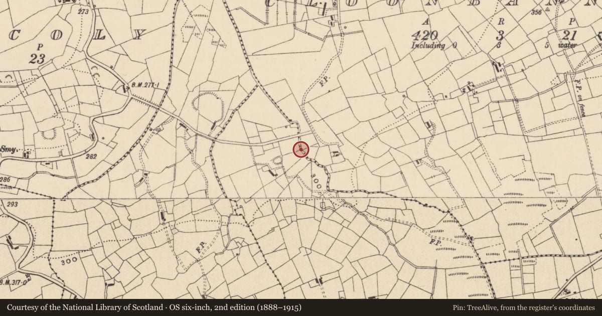 Ordnance Survey six-inch map, 2nd edition (1888–1915) covering the location of Sweathouse, Beagh, County Leitrim, with a pin at the register's coordinates