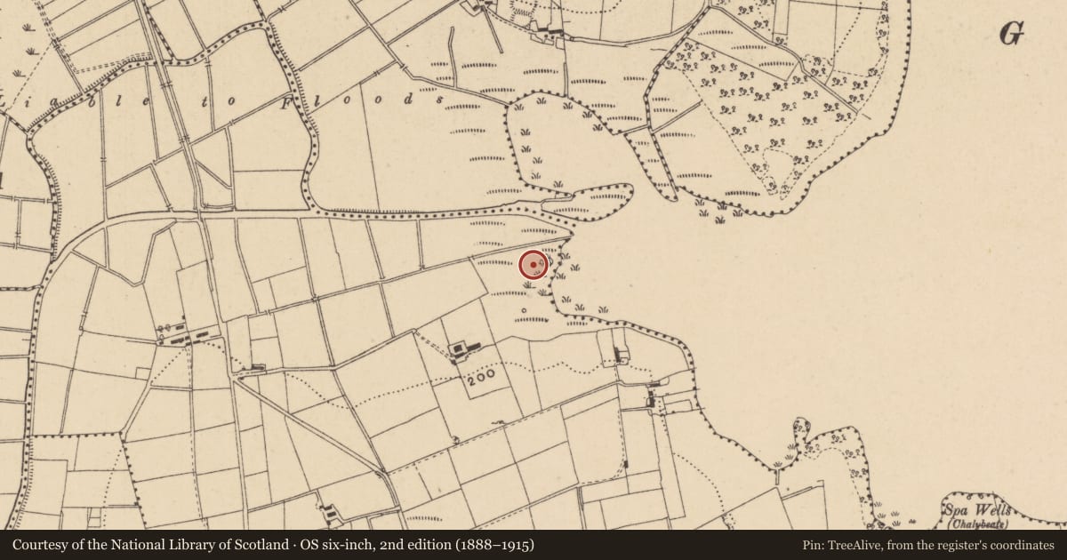 Ordnance Survey six-inch map, 2nd edition (1888–1915) covering the location of Enclosure, Carrickmakeegan, County Leitrim, with a pin at the register's coordinates
