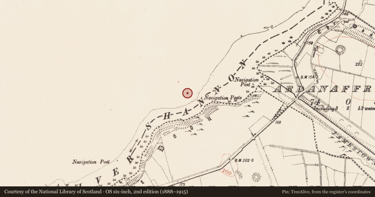 Ordnance Survey six-inch map, 2nd edition (1888–1915) covering the location of Ringfort - rath, Jamestown, County Leitrim, with a pin at the register's coordinates