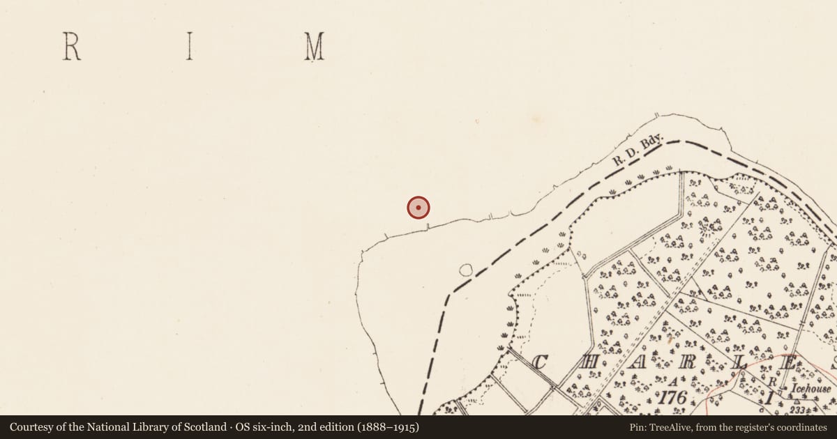 Ordnance Survey six-inch map, 2nd edition (1888–1915) covering the location of Mound, Tully, County Leitrim, with a pin at the register's coordinates