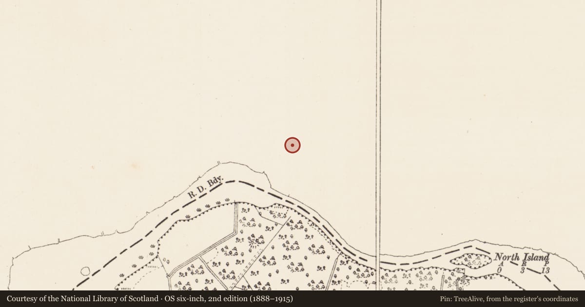 Ordnance Survey six-inch map, 2nd edition (1888–1915) covering the location of Fulacht fia, Kildorragh, County Leitrim, with a pin at the register's coordinates