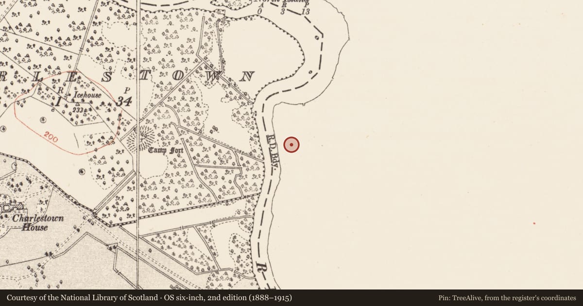 Ordnance Survey six-inch map, 2nd edition (1888–1915) covering the location of Enclosure, Drumsna, County Leitrim, with a pin at the register's coordinates