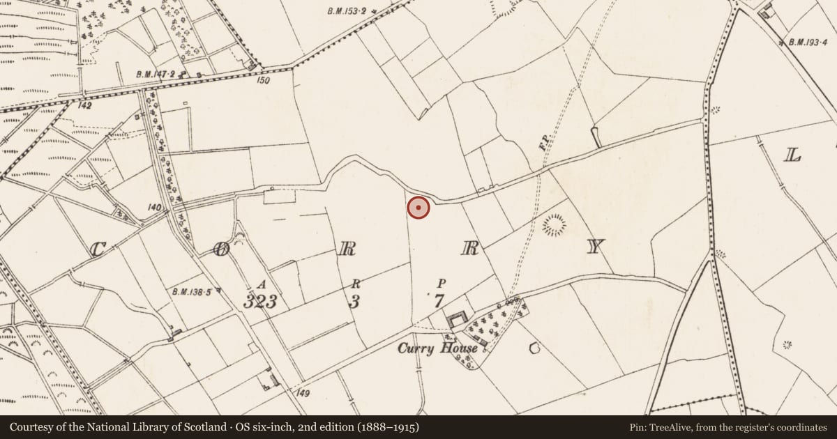 Ordnance Survey six-inch map, 2nd edition (1888–1915) covering the location of Ringfort - rath, Corry, County Longford, with a pin at the register's coordinates