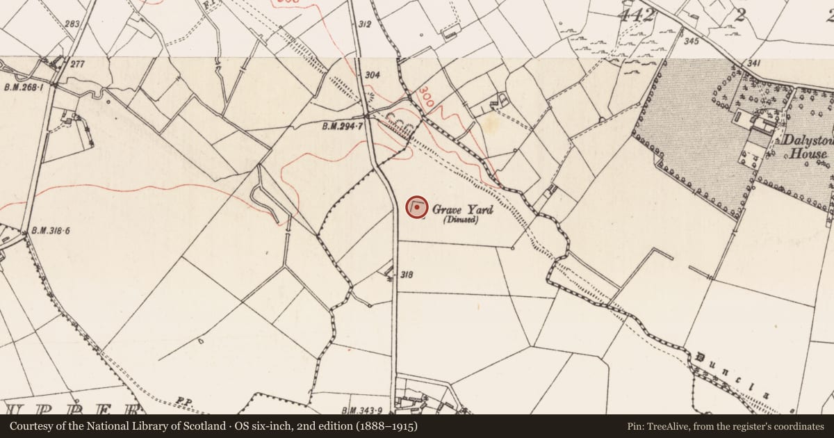Ordnance Survey six-inch map, 2nd edition (1888–1915) covering the location of Church, Clogh, County Longford, with a pin at the register's coordinates