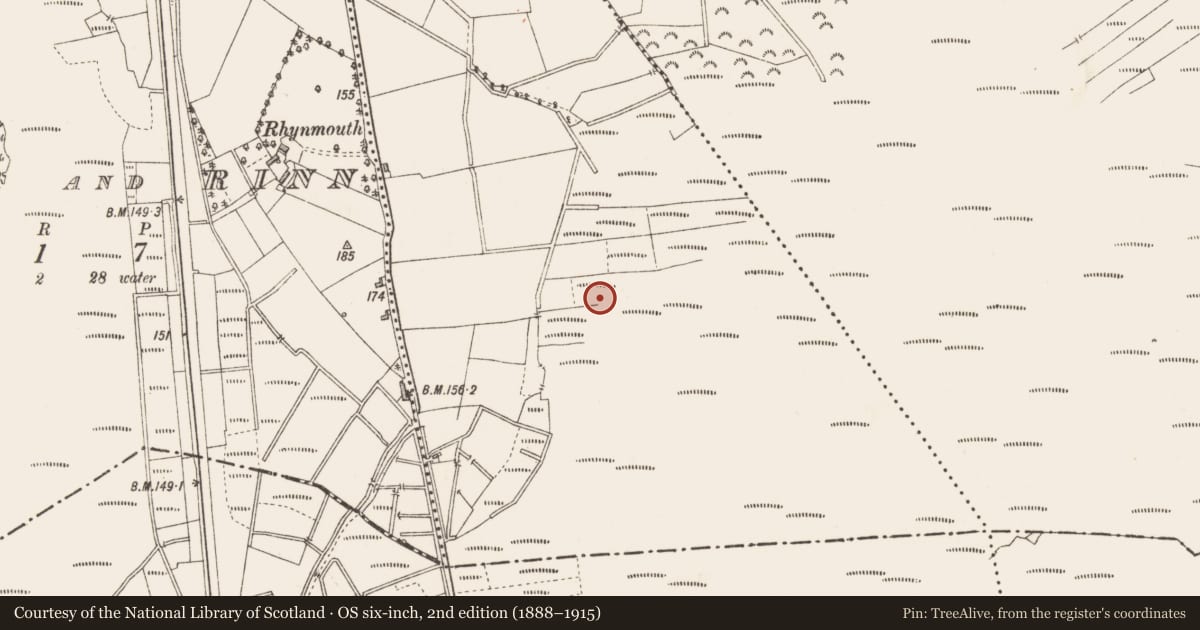 Ordnance Survey six-inch map, 2nd edition (1888–1915) covering the location of Structure - peatland, Aghnagore, County Longford, with a pin at the register's coordinates