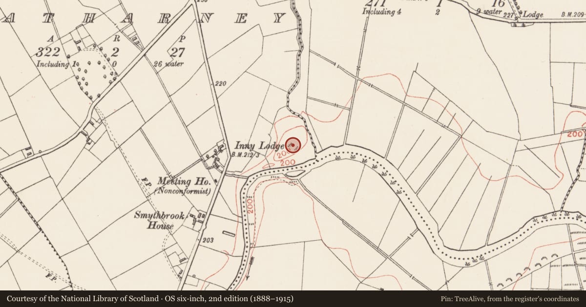 Ordnance Survey six-inch map, 2nd edition (1888–1915) covering the location of Ringfort - rath, Ratharney, County Longford, with a pin at the register's coordinates