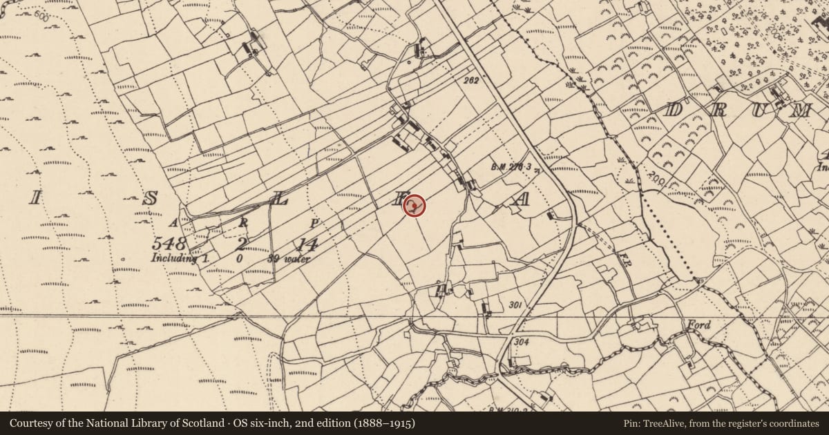 Ordnance Survey six-inch map, 2nd edition (1888–1915) covering the location of Ringfort - rath, Lislea, County Louth, with a pin at the register's coordinates