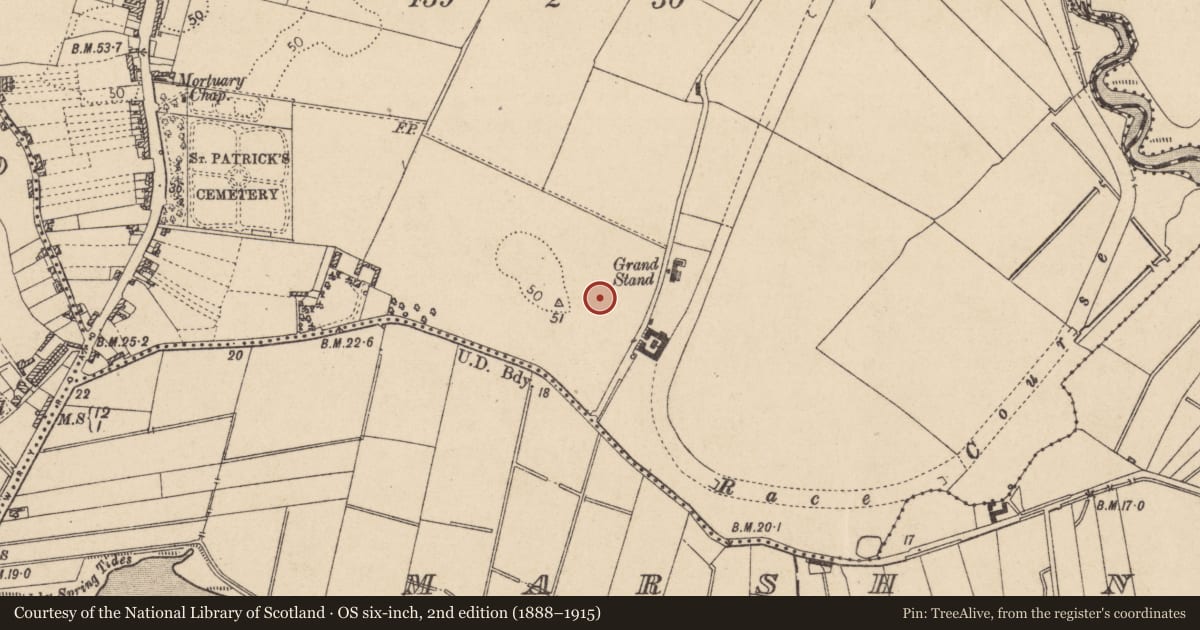 Ordnance Survey six-inch map, 2nd edition (1888–1915) covering the location of Metalworking site, Dowdallshill, County Louth, with a pin at the register's coordinates