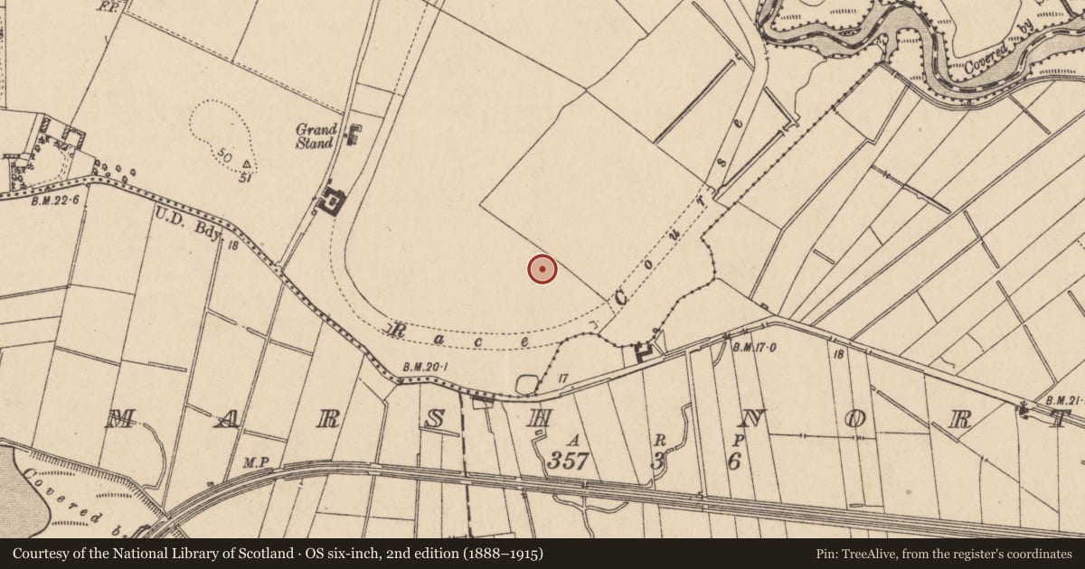 Ordnance Survey six-inch map, 2nd edition (1888–1915) covering the location of Fulacht fia, Dowdallshill, County Louth, with a pin at the register's coordinates