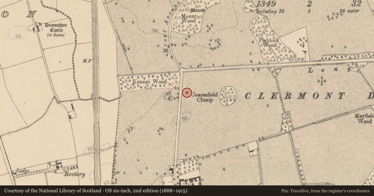 Ordnance Survey six-inch map, 2nd edition (1888–1915) covering the location of Souterrain, Haynestown, County Louth, with a pin at the register's coordinates