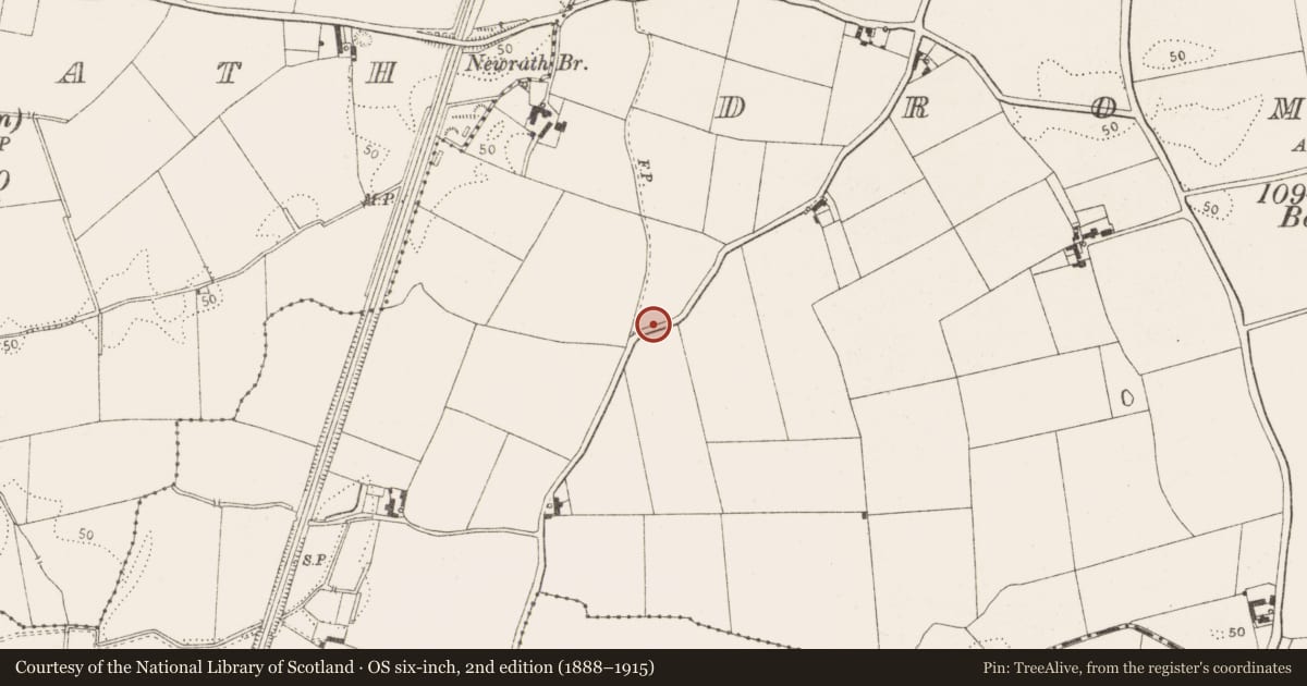 Ordnance Survey six-inch map, 2nd edition (1888–1915) covering the location of Burial ground, Dromiskin, County Louth, with a pin at the register's coordinates