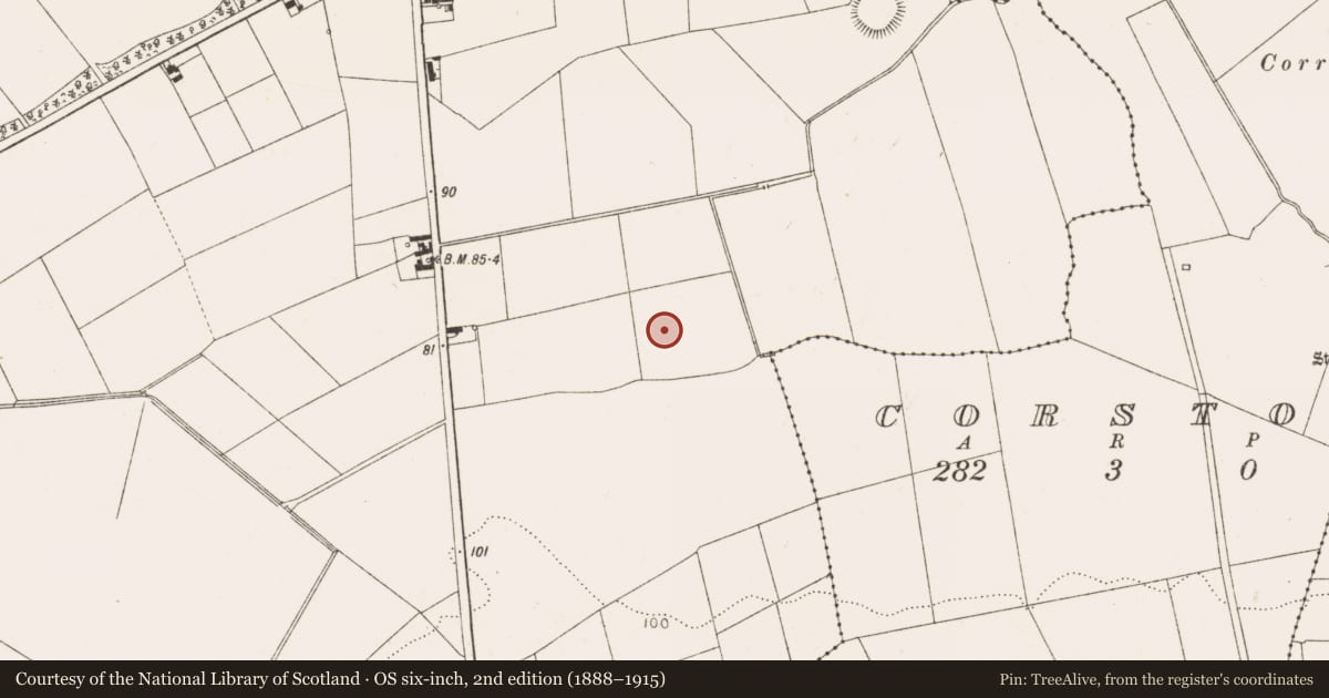 Ordnance Survey six-inch map, 2nd edition (1888–1915) covering the location of Enclosure, Drumcar, County Louth, with a pin at the register's coordinates