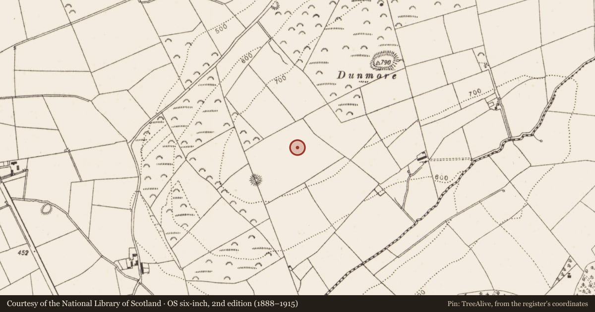 Ordnance Survey six-inch map, 2nd edition (1888–1915) covering the location of Barrow - unclassified, Belpatrick, County Louth, with a pin at the register's coordinates