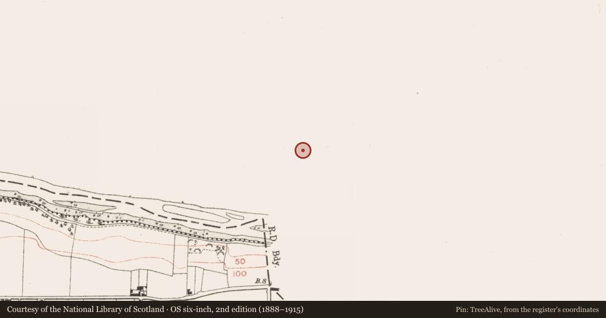 Ordnance Survey six-inch map, 2nd edition (1888–1915) covering the location of Enclosure, Mell, County Louth, with a pin at the register's coordinates