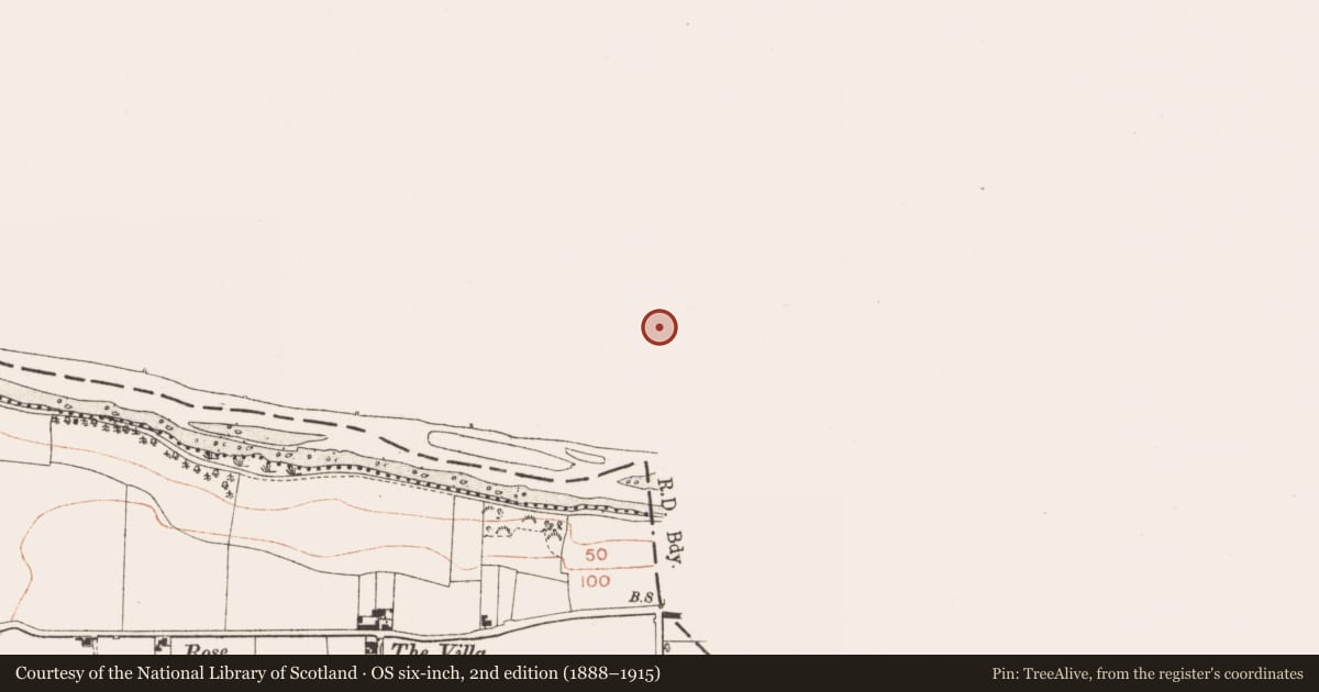 Ordnance Survey six-inch map, 2nd edition (1888–1915) covering the location of Ritual site - holy well, Mell, County Louth, with a pin at the register's coordinates