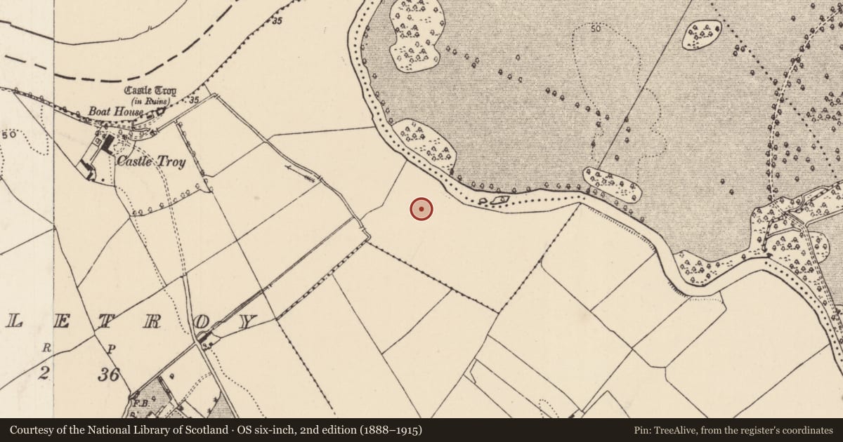 Ordnance Survey six-inch map, 2nd edition (1888–1915) covering the location of Barrow - unclassified, Castletroy, County Limerick, with a pin at the register's coordinates