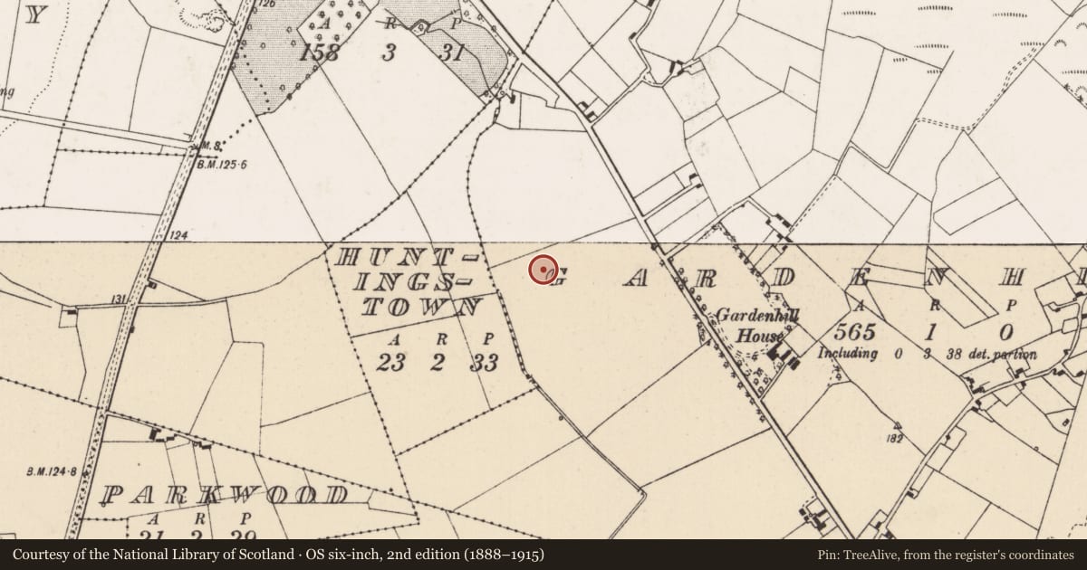 Ordnance Survey six-inch map, 2nd edition (1888–1915) covering the location of Excavation - miscellaneous, Gardenhill, County Limerick, with a pin at the register's coordinates