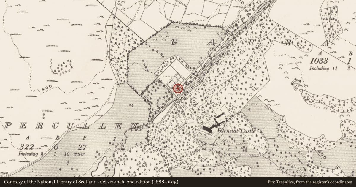Ordnance Survey six-inch map, 2nd edition (1888–1915) covering the location of Settlement deserted - medieval, Garranbane, County Limerick, with a pin at the register's coordinates