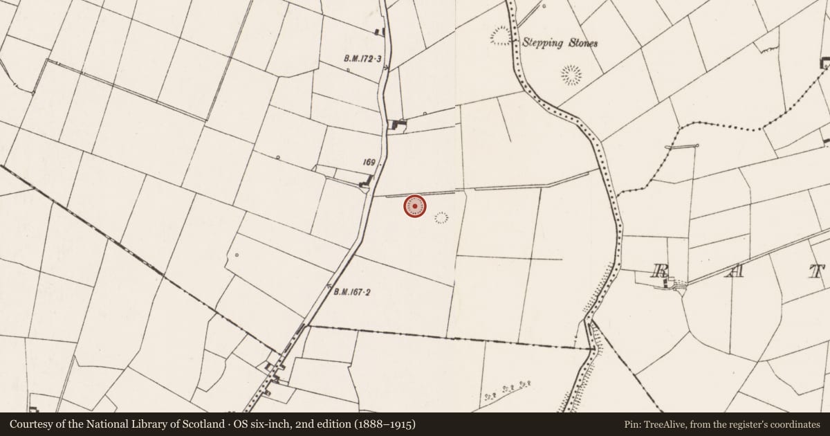 Ordnance Survey six-inch map, 2nd edition (1888–1915) covering the location of Ringfort - rath, Dromeliagh, County Limerick, with a pin at the register's coordinates