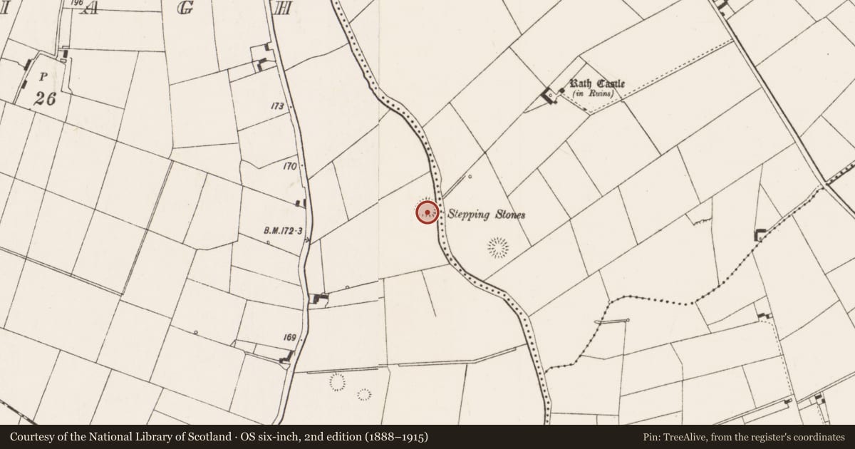 Ordnance Survey six-inch map, 2nd edition (1888–1915) covering the location of Ringfort - rath, Dromeliagh, County Limerick, with a pin at the register's coordinates