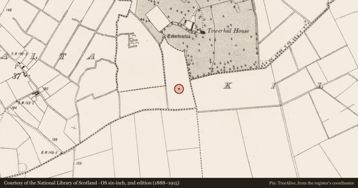 Ordnance Survey six-inch map, 2nd edition (1888–1915) covering the location of Enclosure, Dromalta, County Limerick, with a pin at the register's coordinates