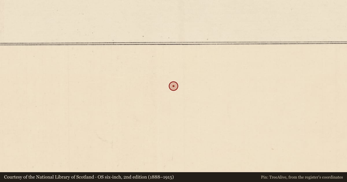 Ordnance Survey six-inch map, 2nd edition (1888–1915) covering the location of Barrow - ditch barrow, Lisgaugh, County Limerick, with a pin at the register's coordinates