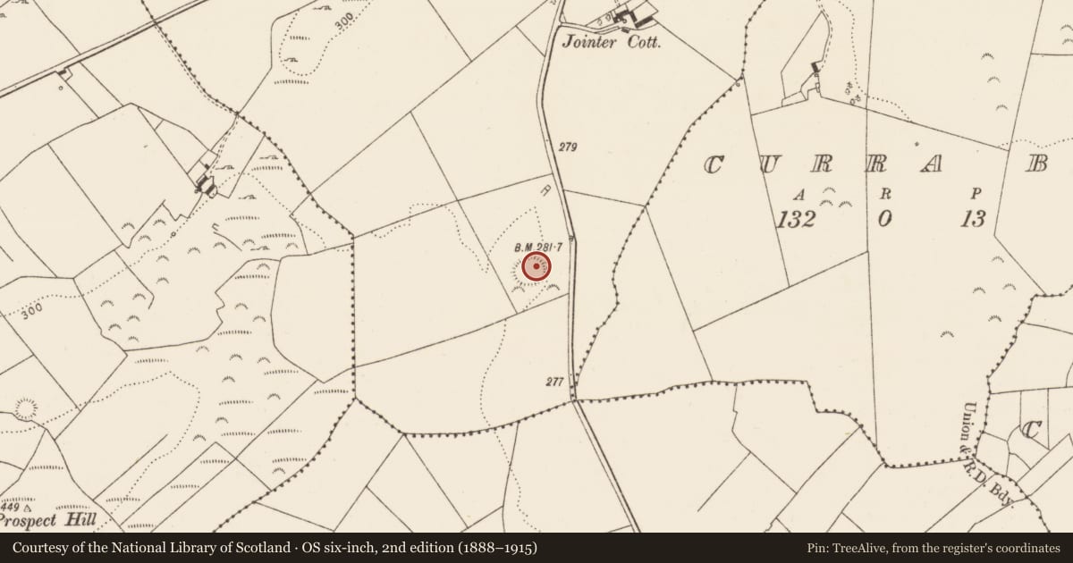 Ordnance Survey six-inch map, 2nd edition (1888–1915) covering the location of Ringfort - rath, Kilteery, County Limerick, with a pin at the register's coordinates