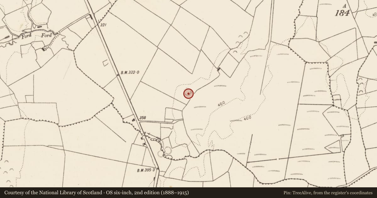 Ordnance Survey six-inch map, 2nd edition (1888–1915) covering the location of Ringfort - rath, Cloonty, County Limerick, with a pin at the register's coordinates