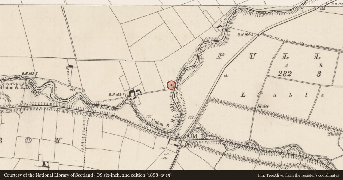 Ordnance Survey six-inch map, 2nd edition (1888–1915) covering the location of Enclosure, Killuragh, County Limerick, with a pin at the register's coordinates