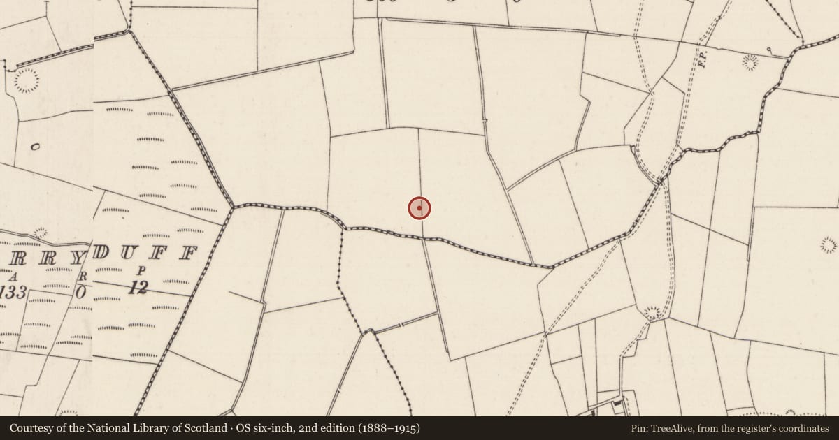 Ordnance Survey six-inch map, 2nd edition (1888–1915) covering the location of Enclosure, Moanroe, County Limerick, with a pin at the register's coordinates