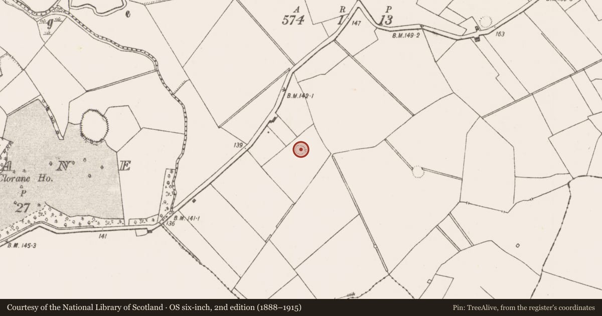 Ordnance Survey six-inch map, 2nd edition (1888–1915) covering the location of Ringfort - rath, Dunkip, County Limerick, with a pin at the register's coordinates