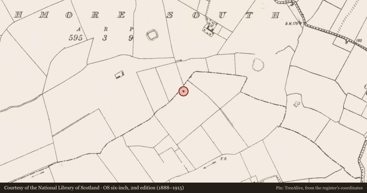 Ordnance Survey six-inch map, 2nd edition (1888–1915) covering the location of Enclosure, Dunkip, County Limerick, with a pin at the register's coordinates