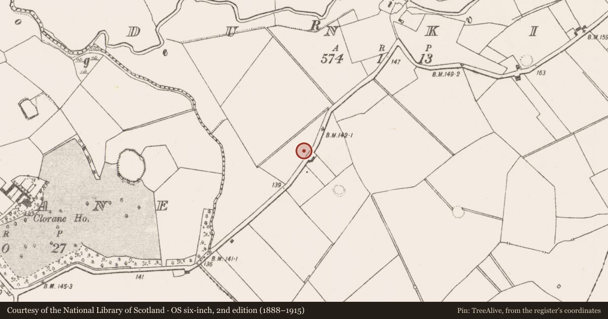 Ordnance Survey six-inch map, 2nd edition (1888–1915) covering the location of Enclosure, Dunkip, County Limerick, with a pin at the register's coordinates