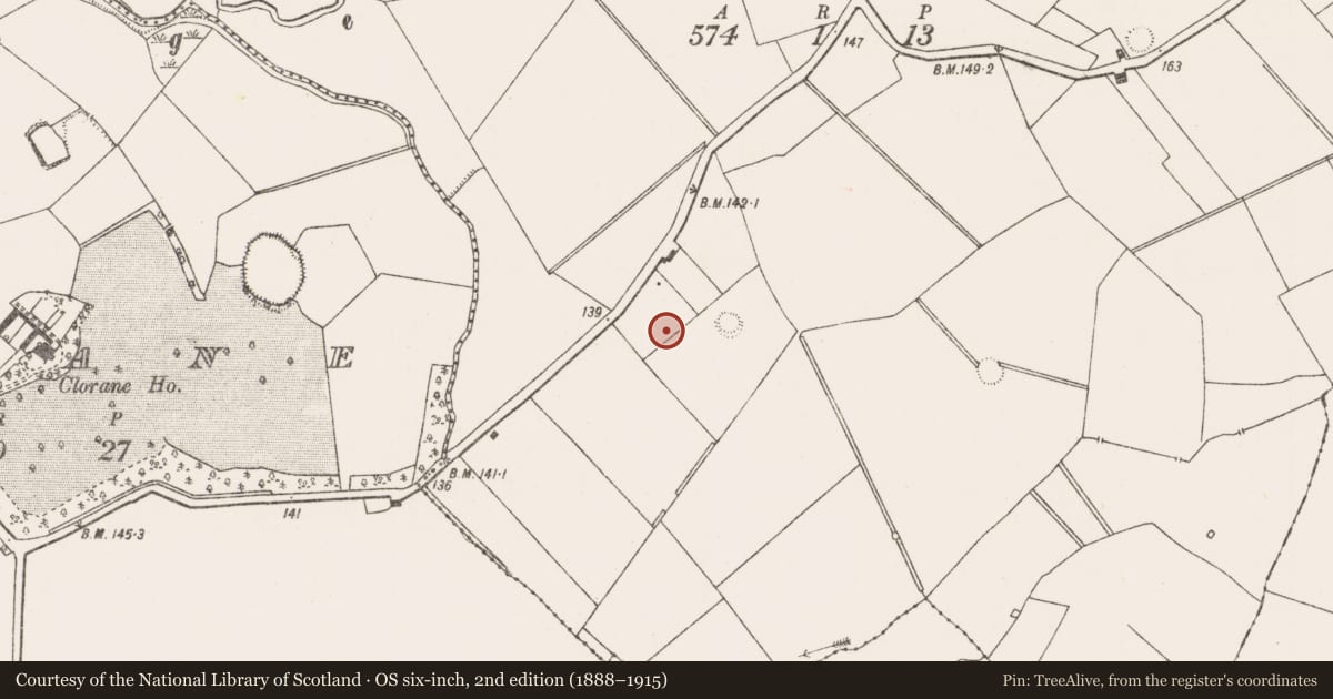 Ordnance Survey six-inch map, 2nd edition (1888–1915) covering the location of Enclosure, Dunkip, County Limerick, with a pin at the register's coordinates