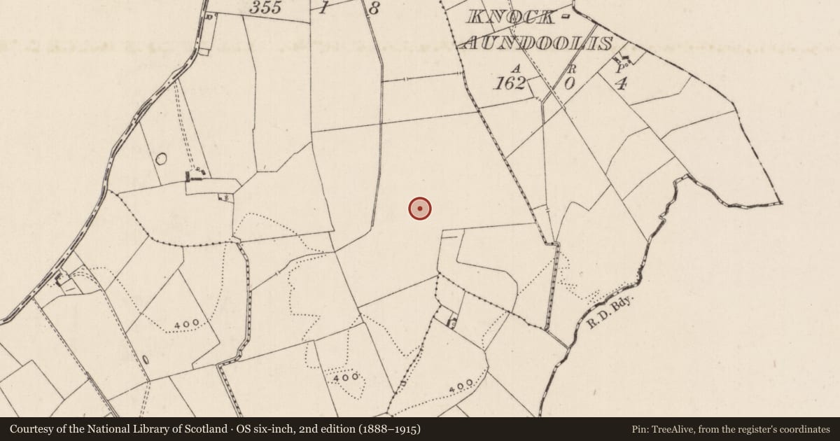 Ordnance Survey six-inch map, 2nd edition (1888–1915) covering the location of Barrow - unclassified, Garrydoolis, County Limerick, with a pin at the register's coordinates