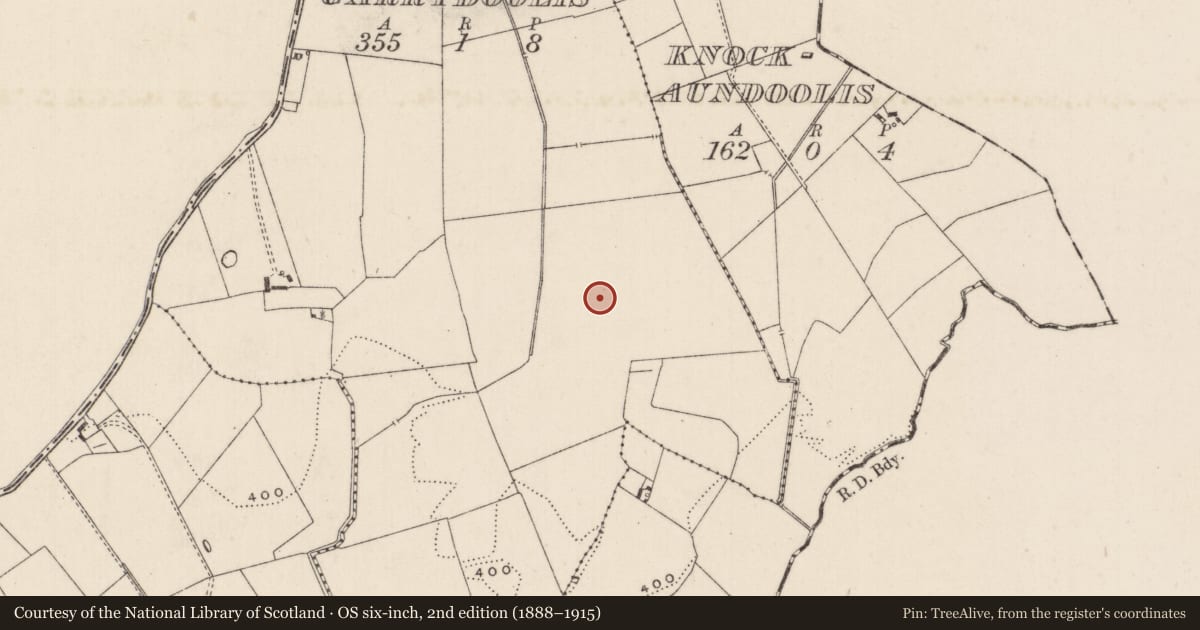 Ordnance Survey six-inch map, 2nd edition (1888–1915) covering the location of Barrow - unclassified, Garrydoolis, County Limerick, with a pin at the register's coordinates