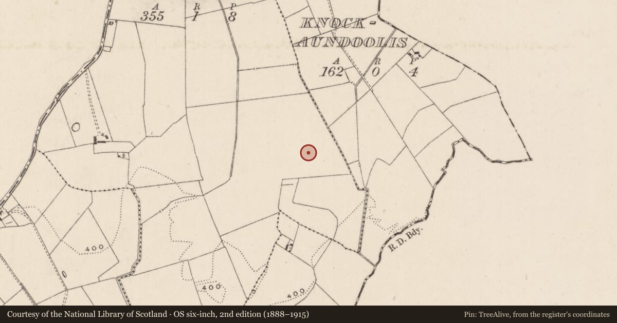 Ordnance Survey six-inch map, 2nd edition (1888–1915) covering the location of Barrow - unclassified, Garrydoolis, County Limerick, with a pin at the register's coordinates