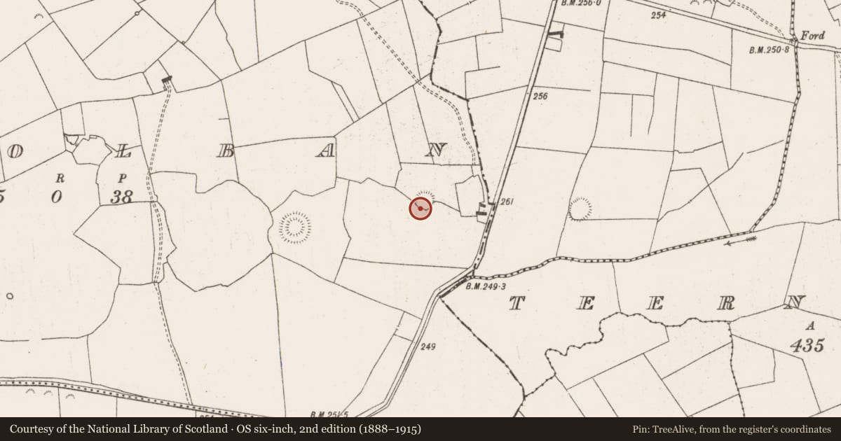 Ordnance Survey six-inch map, 2nd edition (1888–1915) covering the location of Ringfort - rath, Kilgolban, County Limerick, with a pin at the register's coordinates