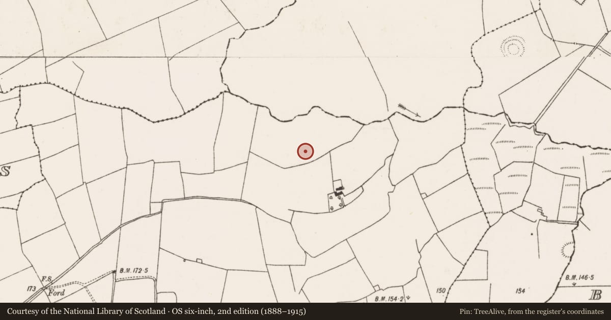 Ordnance Survey six-inch map, 2nd edition (1888–1915) covering the location of Enclosure, Kilmore, County Limerick, with a pin at the register's coordinates