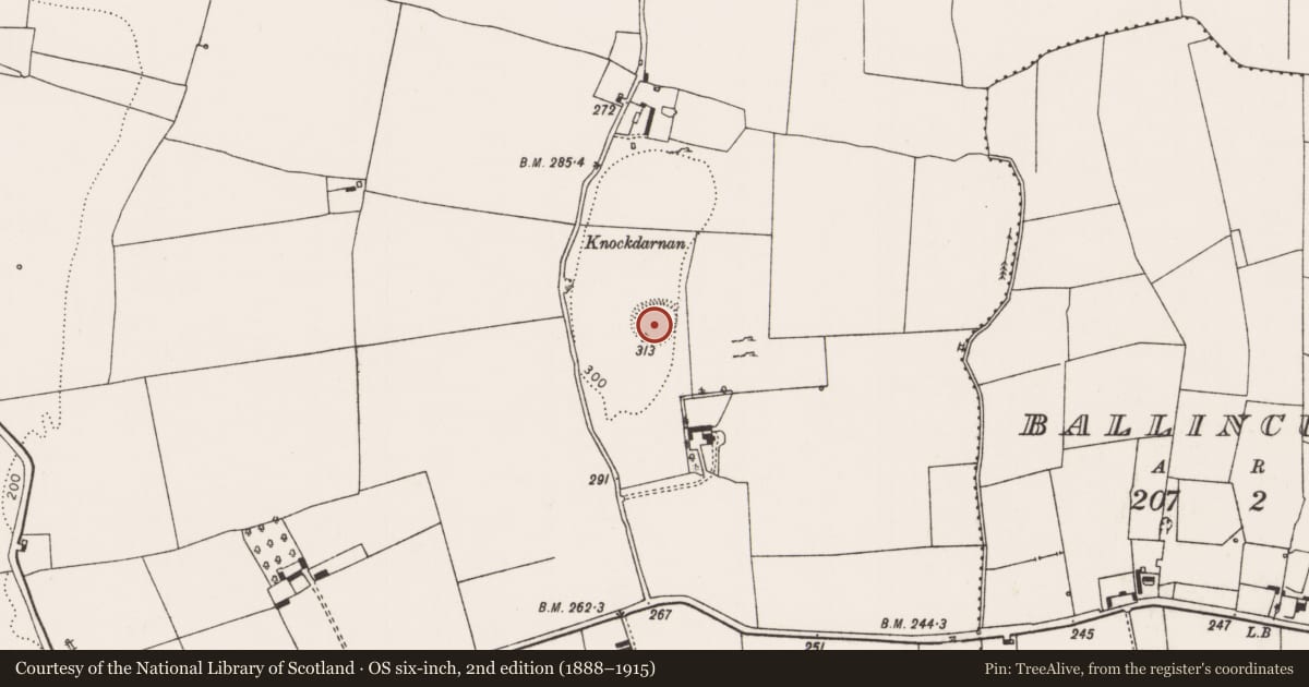 Ordnance Survey six-inch map, 2nd edition (1888–1915) covering the location of Ringfort - rath, Rathcannon, County Limerick, with a pin at the register's coordinates