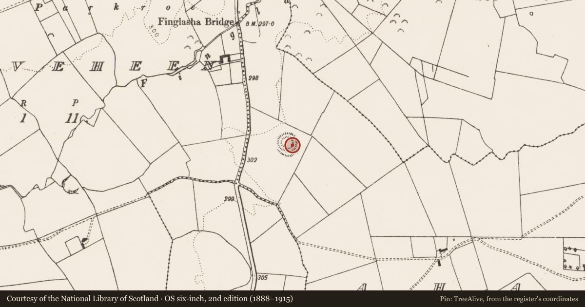 Ordnance Survey six-inch map, 2nd edition (1888–1915) covering the location of Ringfort - rath, Ahadagh, County Limerick, with a pin at the register's coordinates