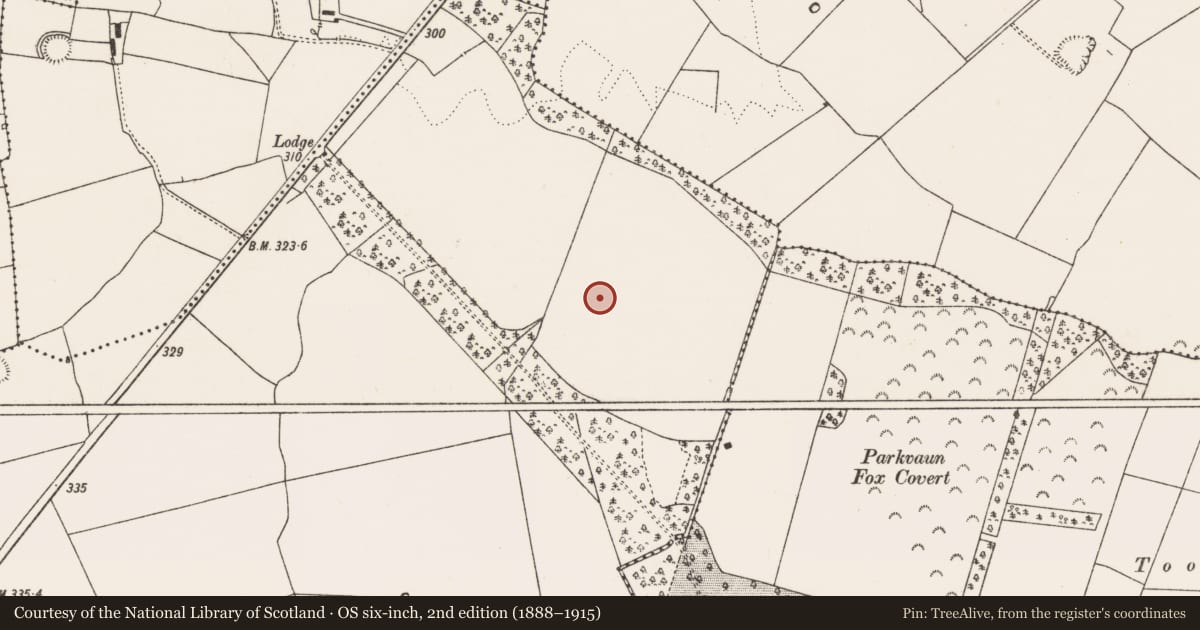 Ordnance Survey six-inch map, 2nd edition (1888–1915) covering the location of Mound, Killeen, County Limerick, with a pin at the register's coordinates