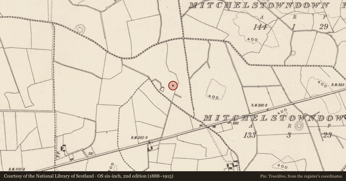 Ordnance Survey six-inch map, 2nd edition (1888–1915) covering the location of Barrow - unclassified, Cloghast, County Limerick, with a pin at the register's coordinates