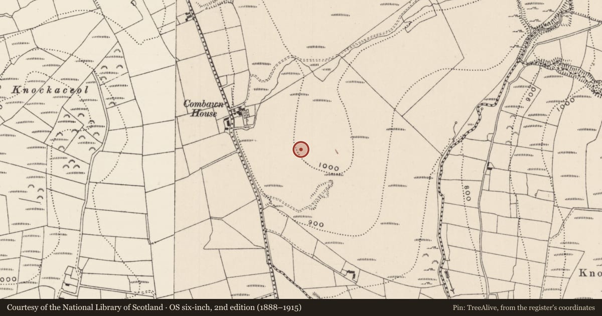 Ordnance Survey six-inch map, 2nd edition (1888–1915) covering the location of Enclosure, Anglesborough, County Limerick, with a pin at the register's coordinates