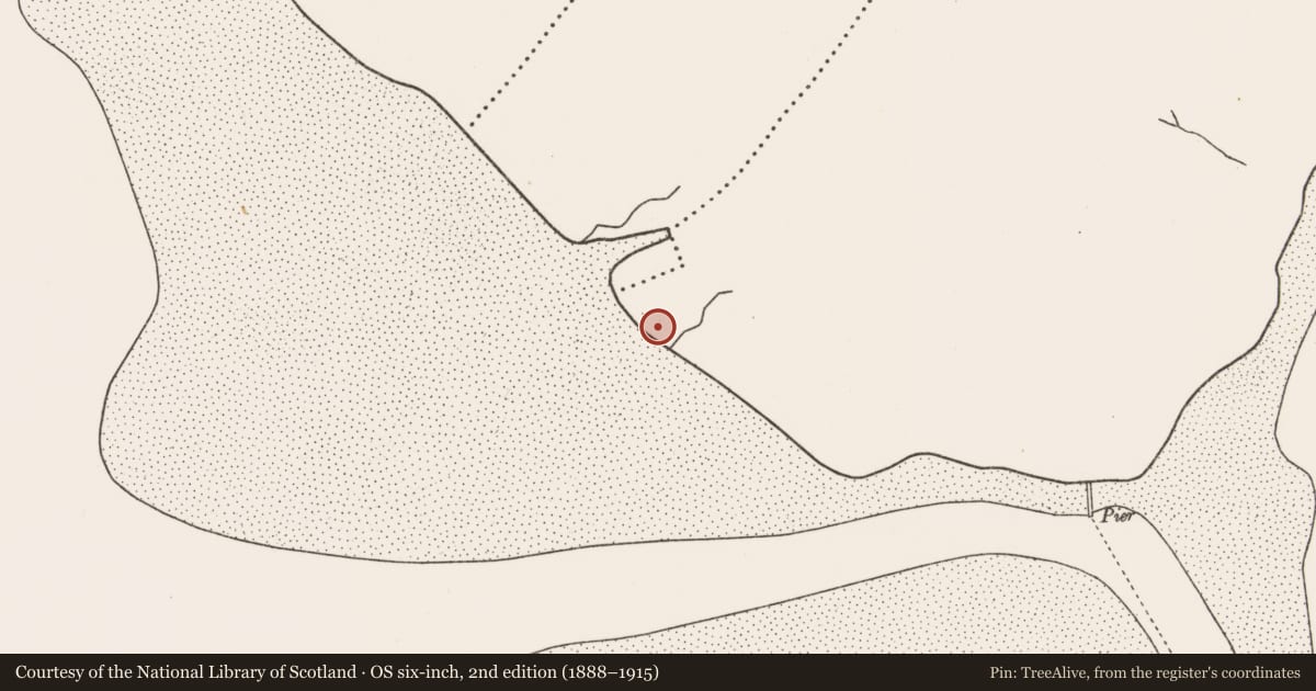 Ordnance Survey six-inch map, 2nd edition (1888–1915) covering the location of Hut site, An Corrán Buí, County Mayo, with a pin at the register's coordinates