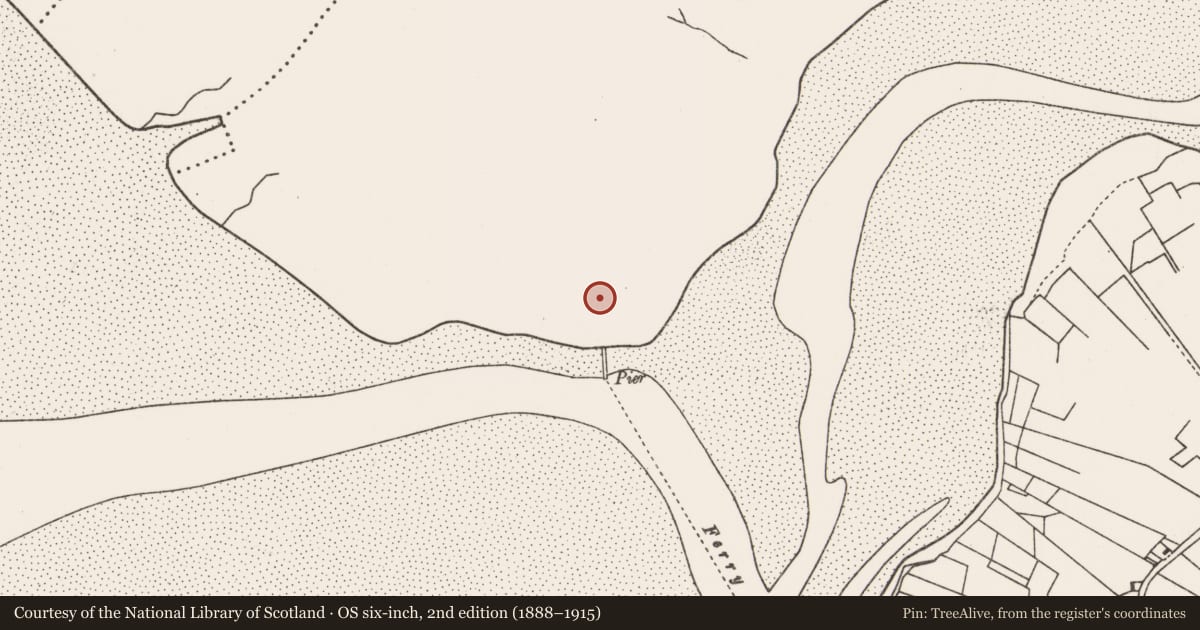 Ordnance Survey six-inch map, 2nd edition (1888–1915) covering the location of Burial ground, An Corrán Buí, County Mayo, with a pin at the register's coordinates